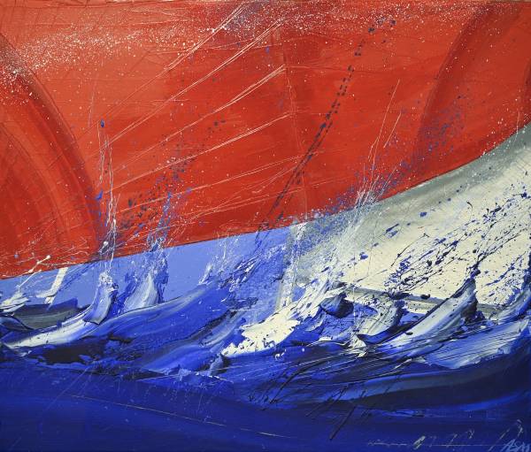 - Acrylic on Canvas, Painting by Annabel Menheneott, measuring 50 x 60 cm (H x W) framed at 54 x 64 cm £850